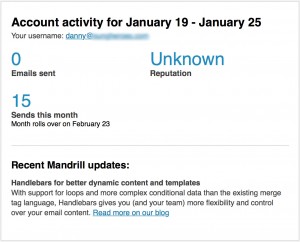 Mandrill Weekly Summary